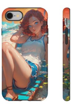 Tough Cases for iPhone, Beach Vibes Phone Cover, Summer Aesthetic Protective Case, Unique Art Phone Case, Gift for Her