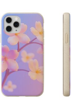 Floral Biodegradable Phone Case - Eco-Friendly Cherry Blossom Design
