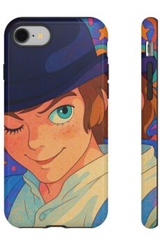 A Clockwork Orange AI Art Colorful Tough Phone Case with Playful Design