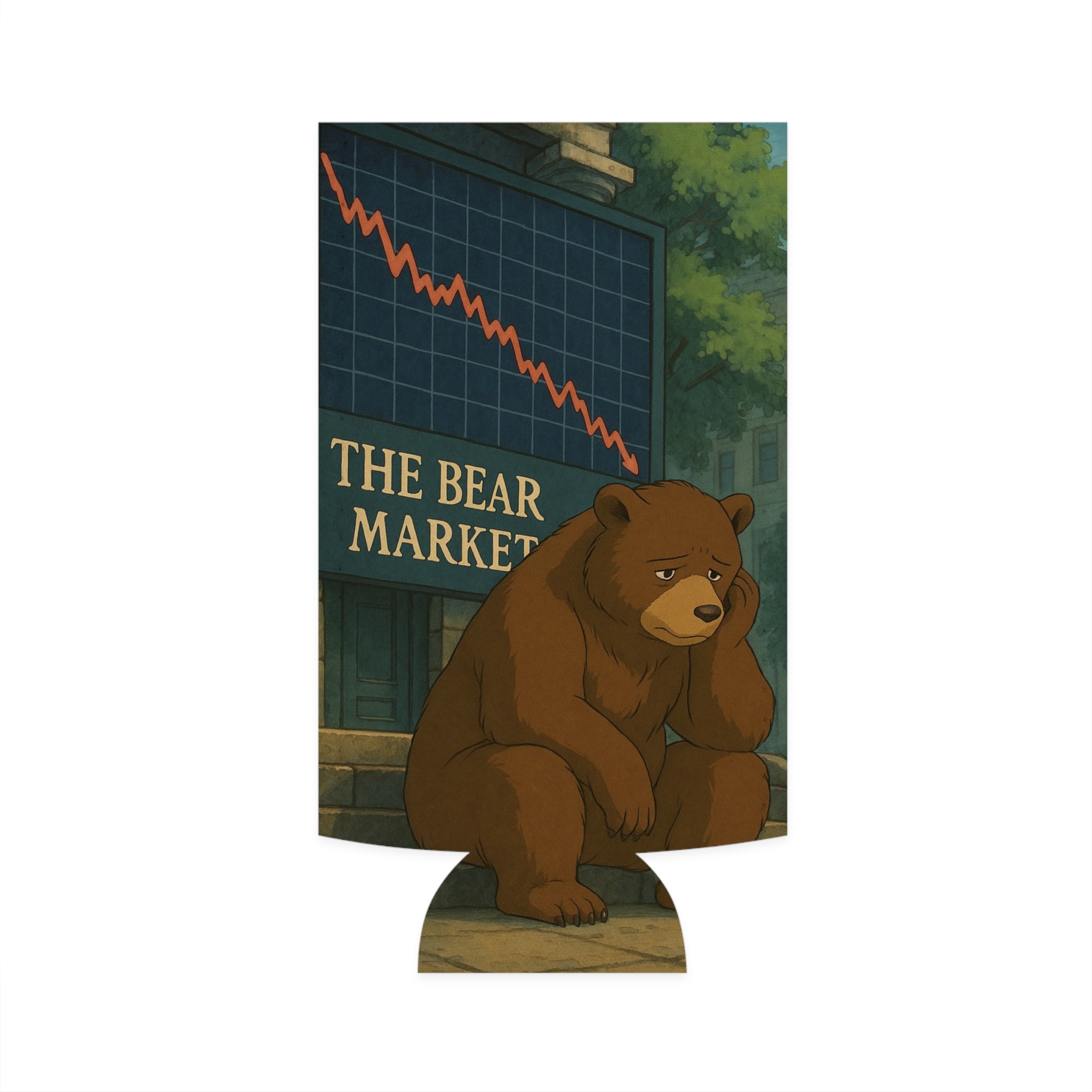 Bear Market Slim Can Cooler - Cute & Fun Beverage Holder for Stock Market Lovers - Afbeelding 2