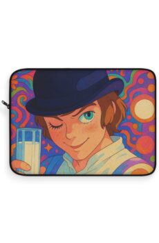 A Clockwork Orange AI Psychedelic Laptop Sleeve - Colorful Art Design for Creative Souls