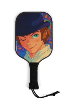 A Clockwork Orange AI Colorful Pickleball Paddle Set with Balls for Fun Outdoor Play